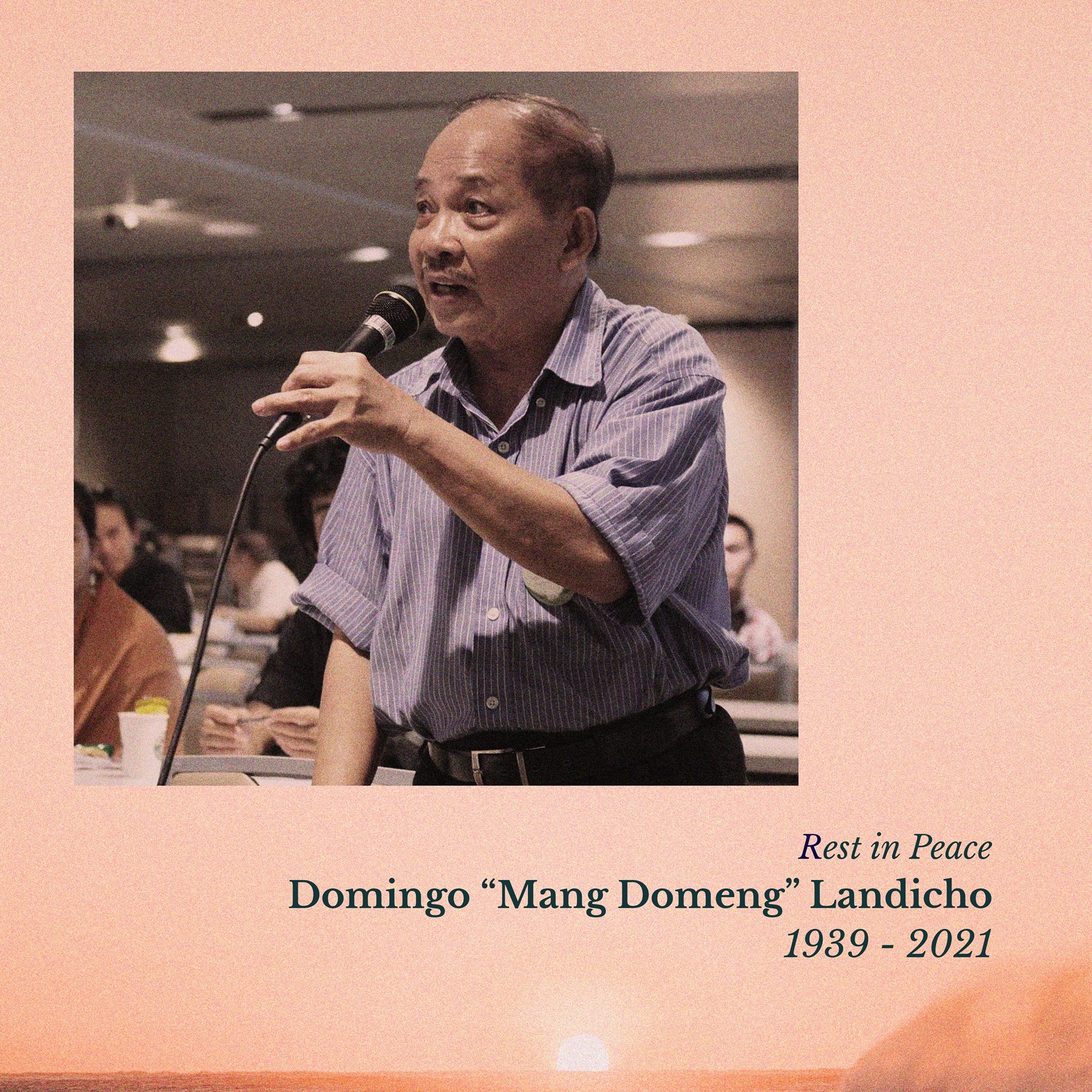 Filipino writer Domingo Landicho dies