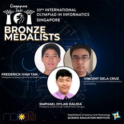 3 Filipino students win bronze at 33rd International Olympiad in Informatics