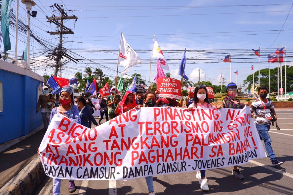 IN PHOTOS: Groups nationwide hold SONA 2021 protests, demand end to rights abuses