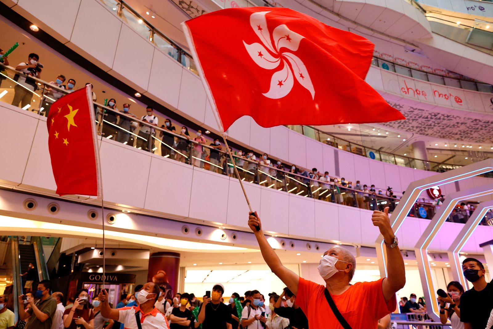 Hong Kong police arrest man for booing China anthem during Olympics broadcast
