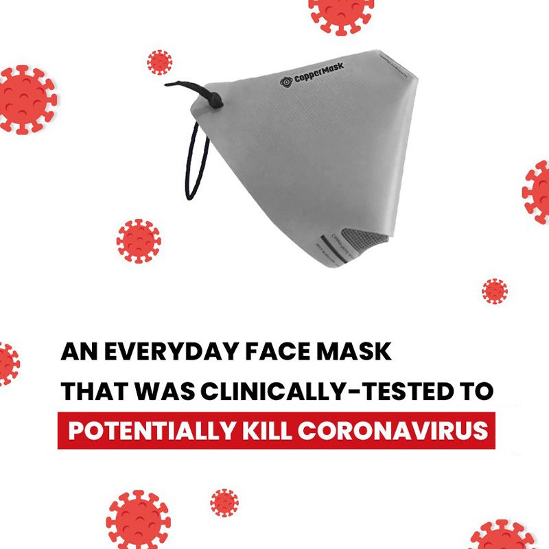 All-new CopperMask now proven safe against coronavirus