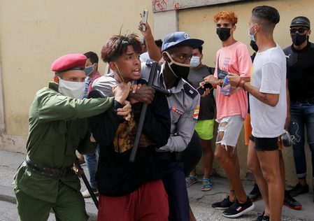 Cuba arrests activists as government blames unrest on US interference