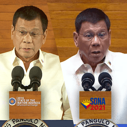 First and last: Changes between Duterte’s 2016 and 2021 State of the Nation Addresses