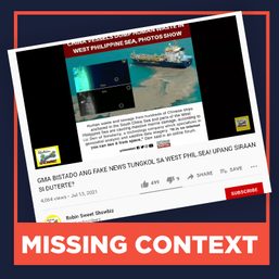 MISSING CONTEXT: GMA shared fake news on Chinese ships dumping into West PH Sea