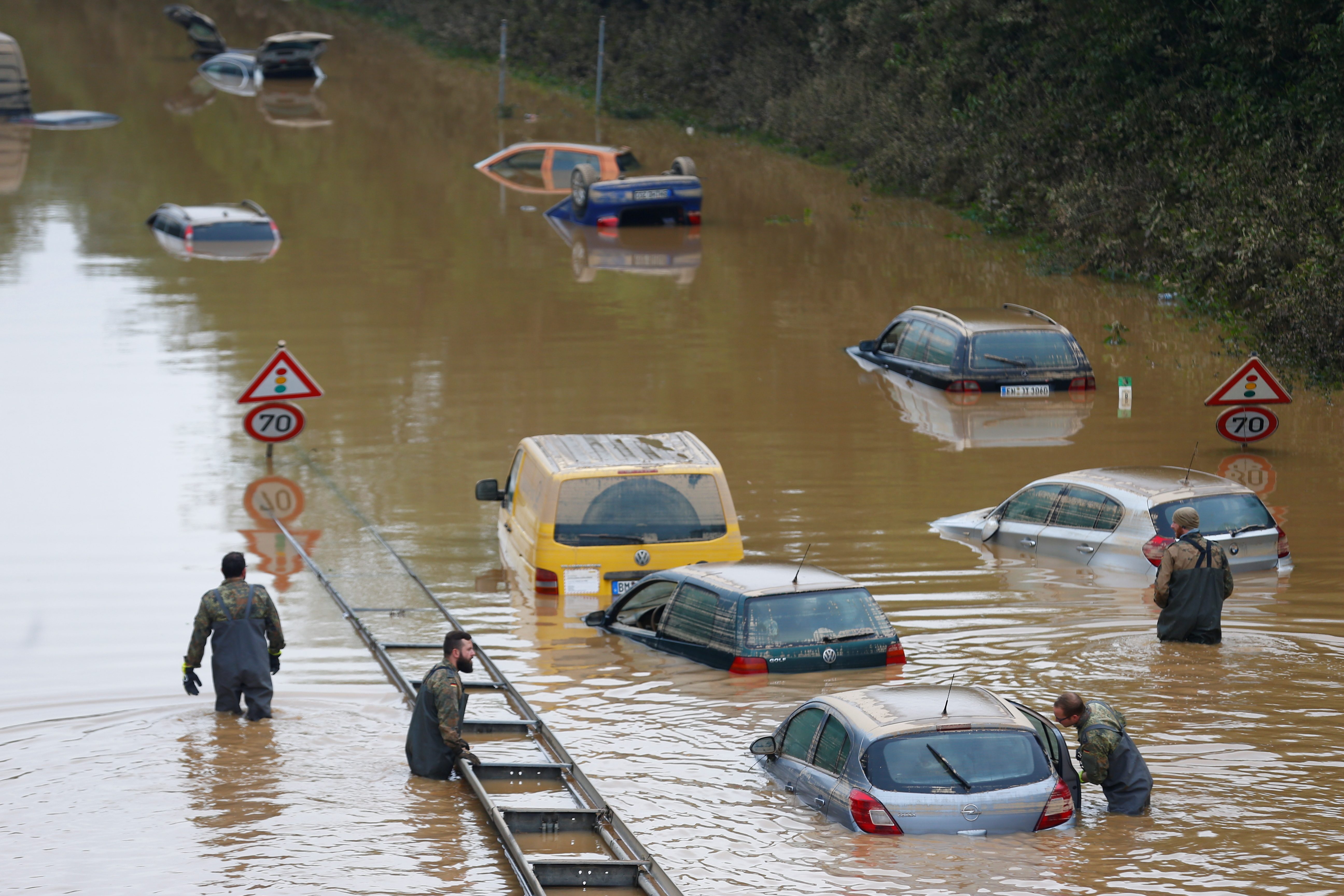 German, Belgian flood deaths rise to 157 as search continues