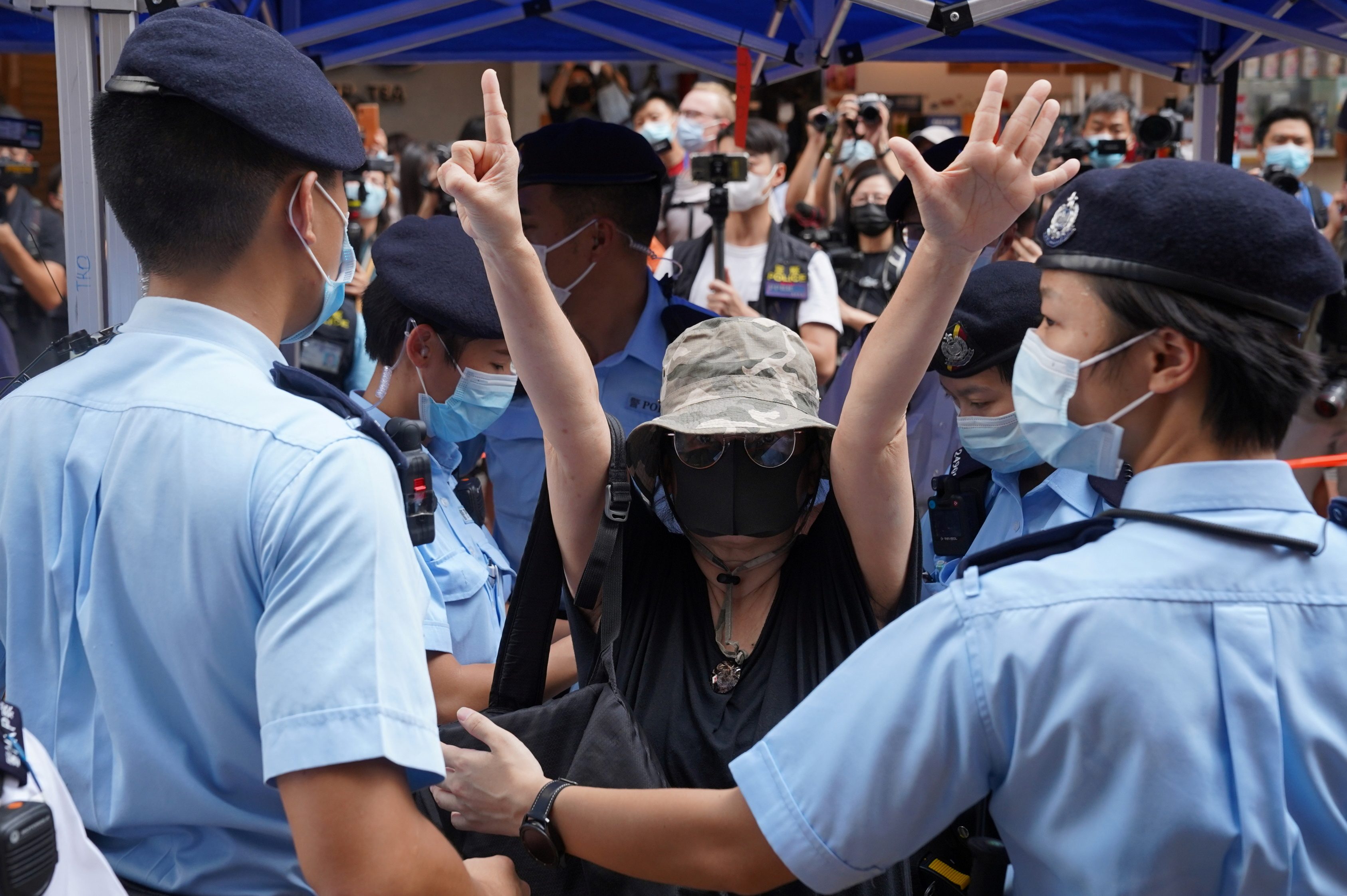 Security tight in HK on China anniversary, as official says city now stable