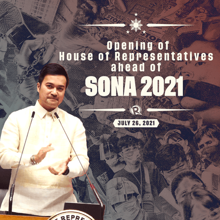 LIVESTREAM: Opening of House session ahead of SONA 2021