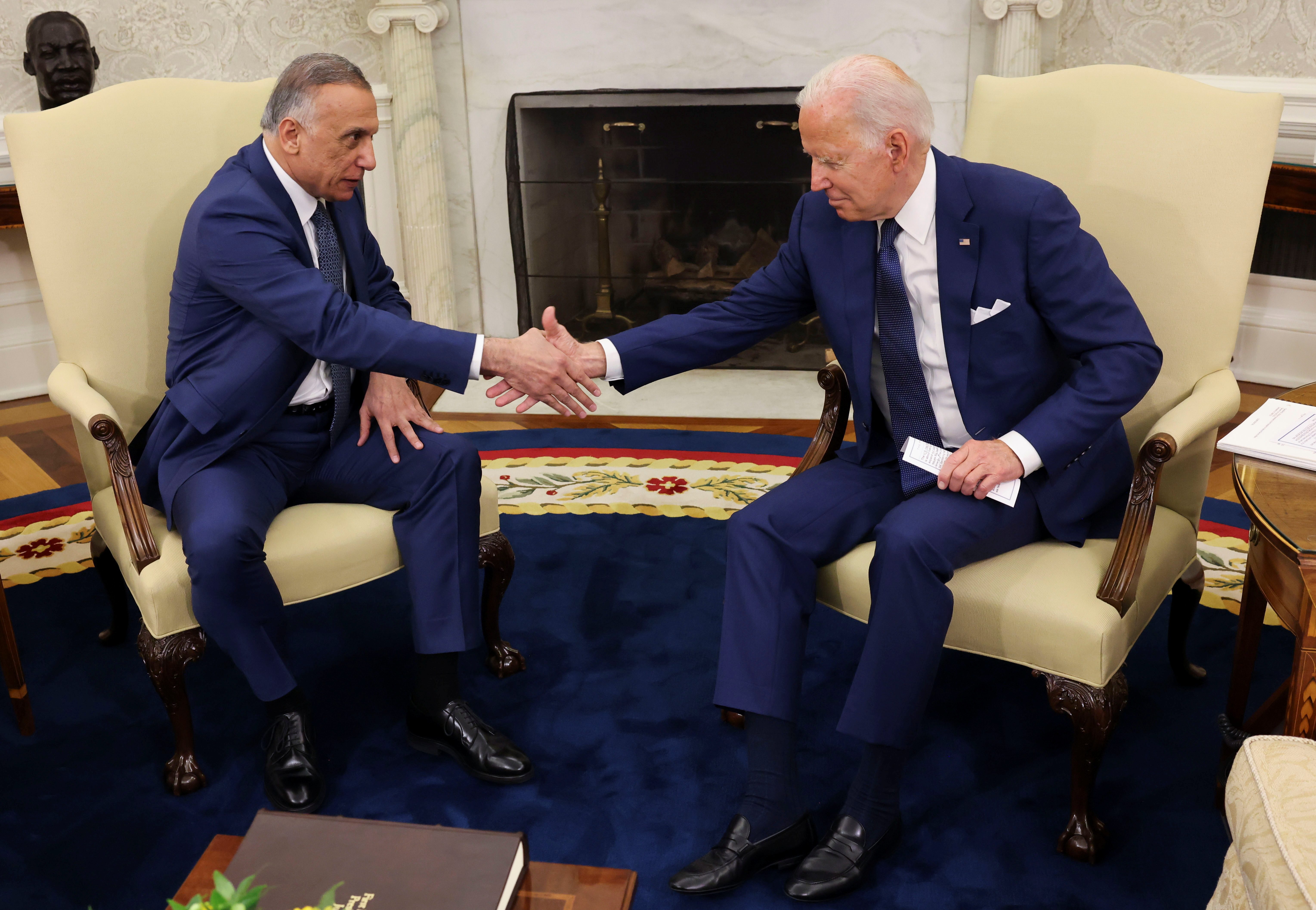 Biden, Kadhimi seal agreement to end US combat mission in Iraq