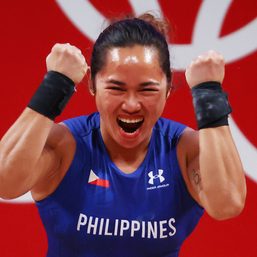 Olympic champion Hidilyn Diaz earns PSA Athlete of the Year honors