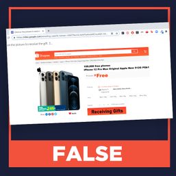 FALSE: Shopee Philippines gives away 100,000 iPhones