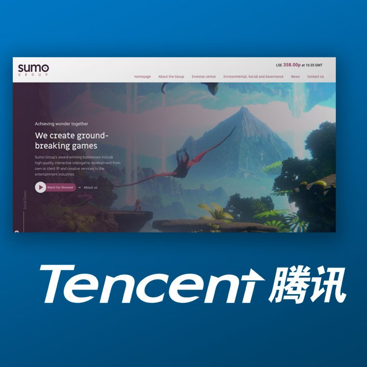 Tencent to buy British video game company Sumo in $1.3-billion deal
