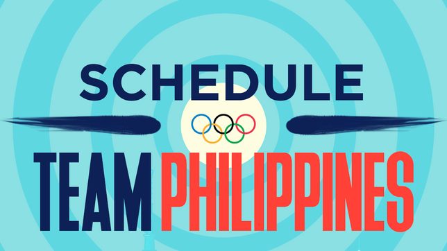 SCHEDULE: Philippine team at Tokyo Olympics