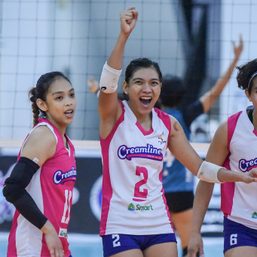 Creamline holds BaliPure to 3 second-set points in record blowout
