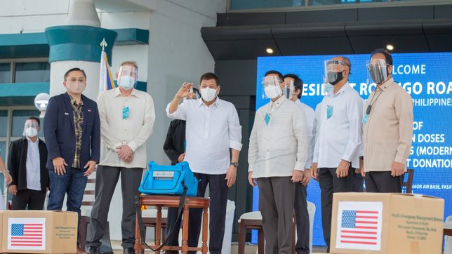 Philippines receives 3 million US-donated Moderna doses
