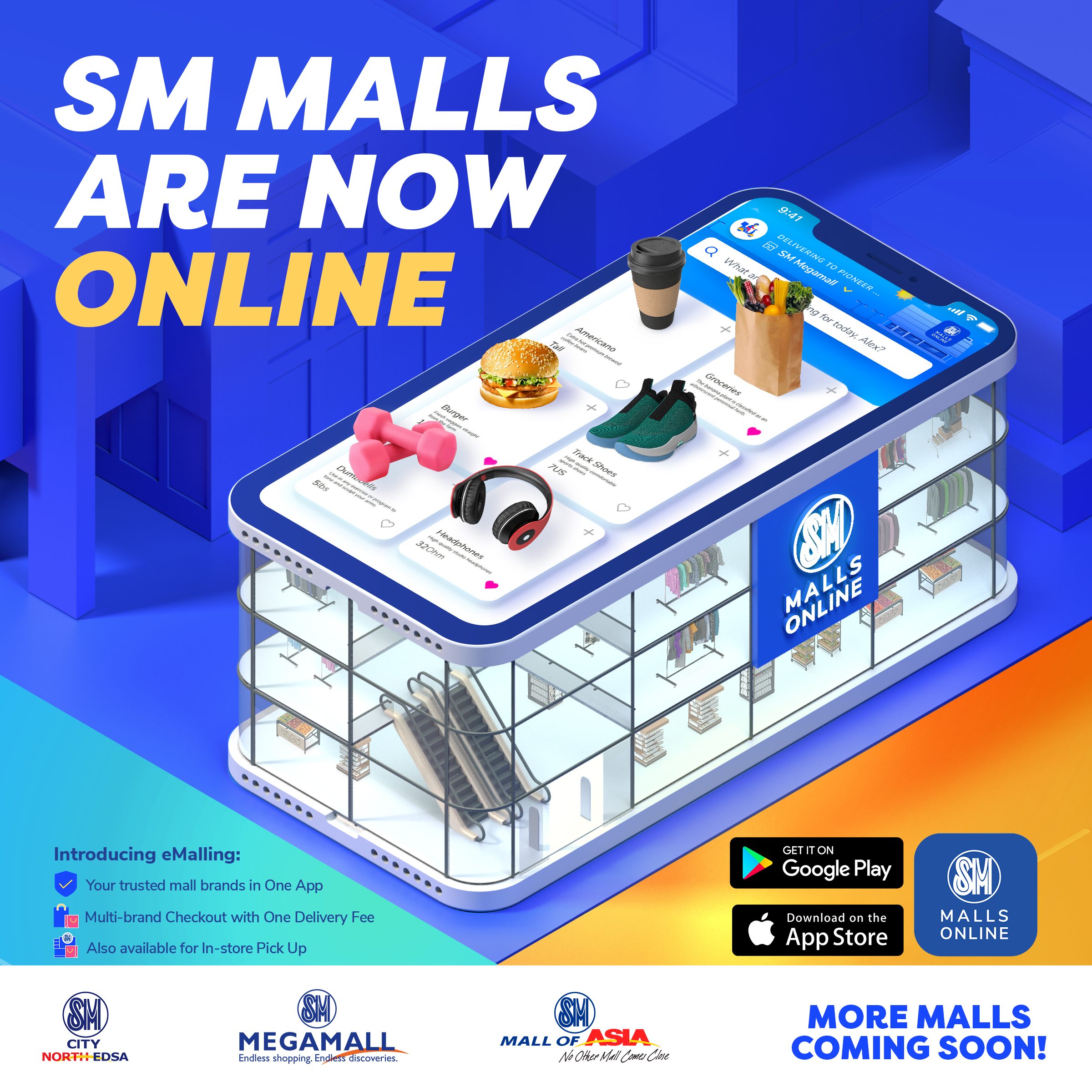 Shop from home with SM Malls online app
