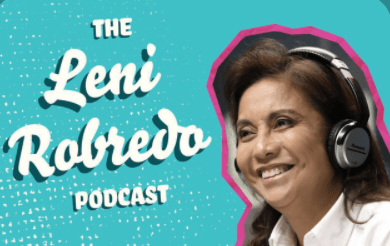 Robredo launches own podcast: ‘Safe space kung saan puwede magpakatotoo’