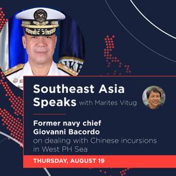 Southeast Asia Speaks: Ex-navy chief Giovanni Bacordo on dealing with Chinese incursions in West PH Sea
