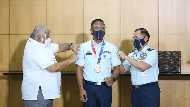 Air force promotes Olympic bronze medalist Eumir Marcial to sergeant