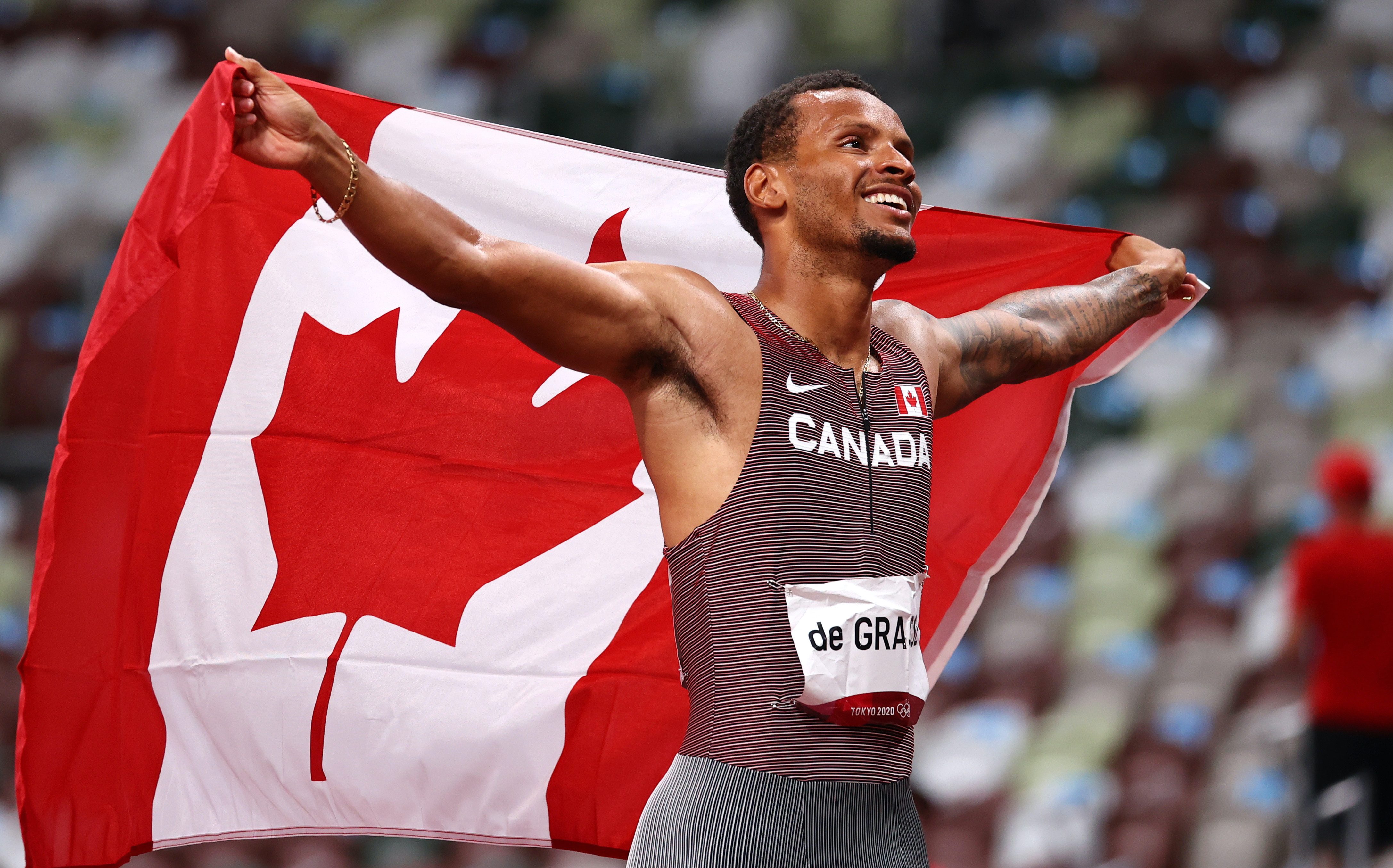 Canada’s De Grasse ends long wait with 200m gold