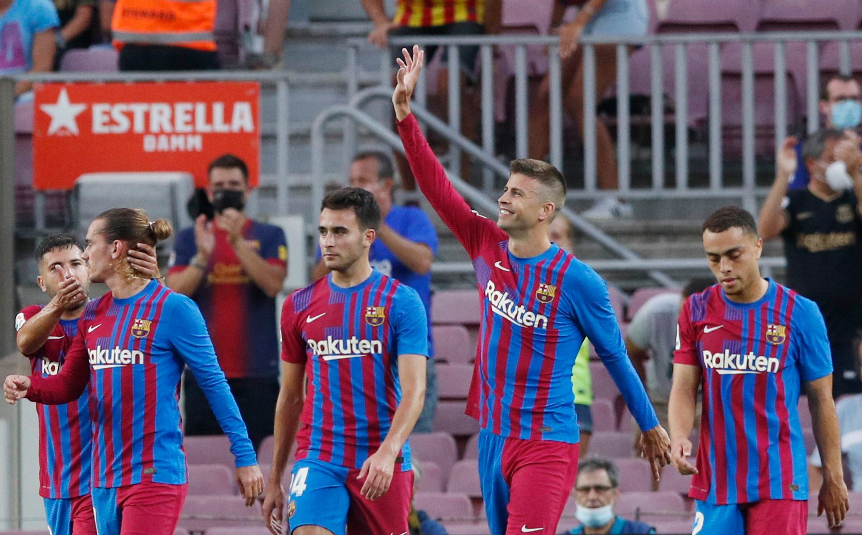Barcelona sinks Real Sociedad in 1st game without Messi
