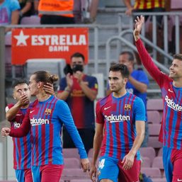Barcelona sinks Real Sociedad in 1st game without Messi
