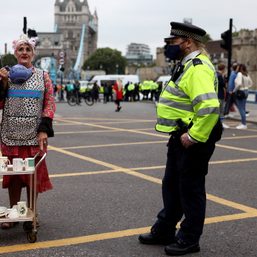 Extinction Rebellion protesters block London’s Tower Bridge