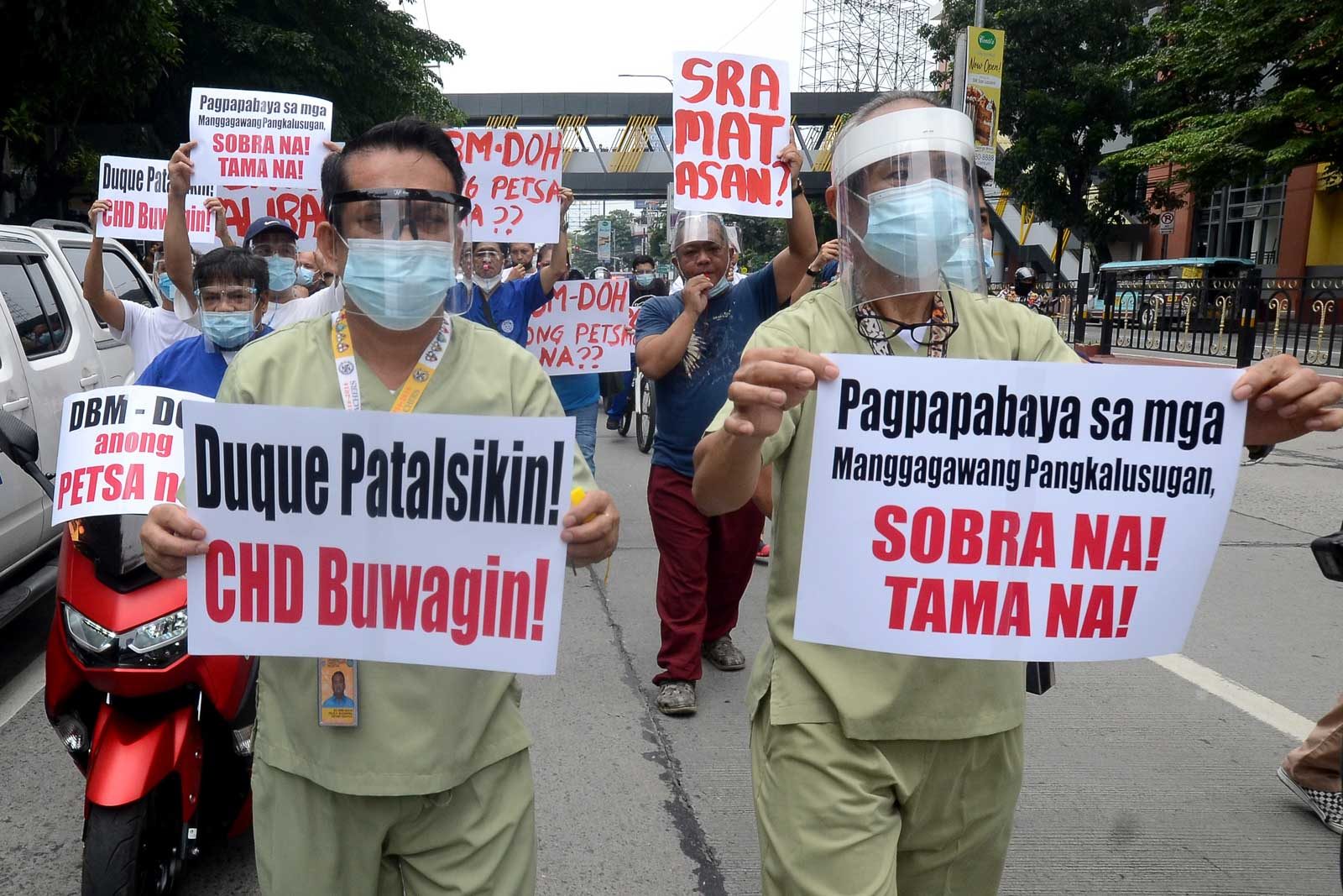 On Heroes’ Day, health workers protest over unreleased benefits
