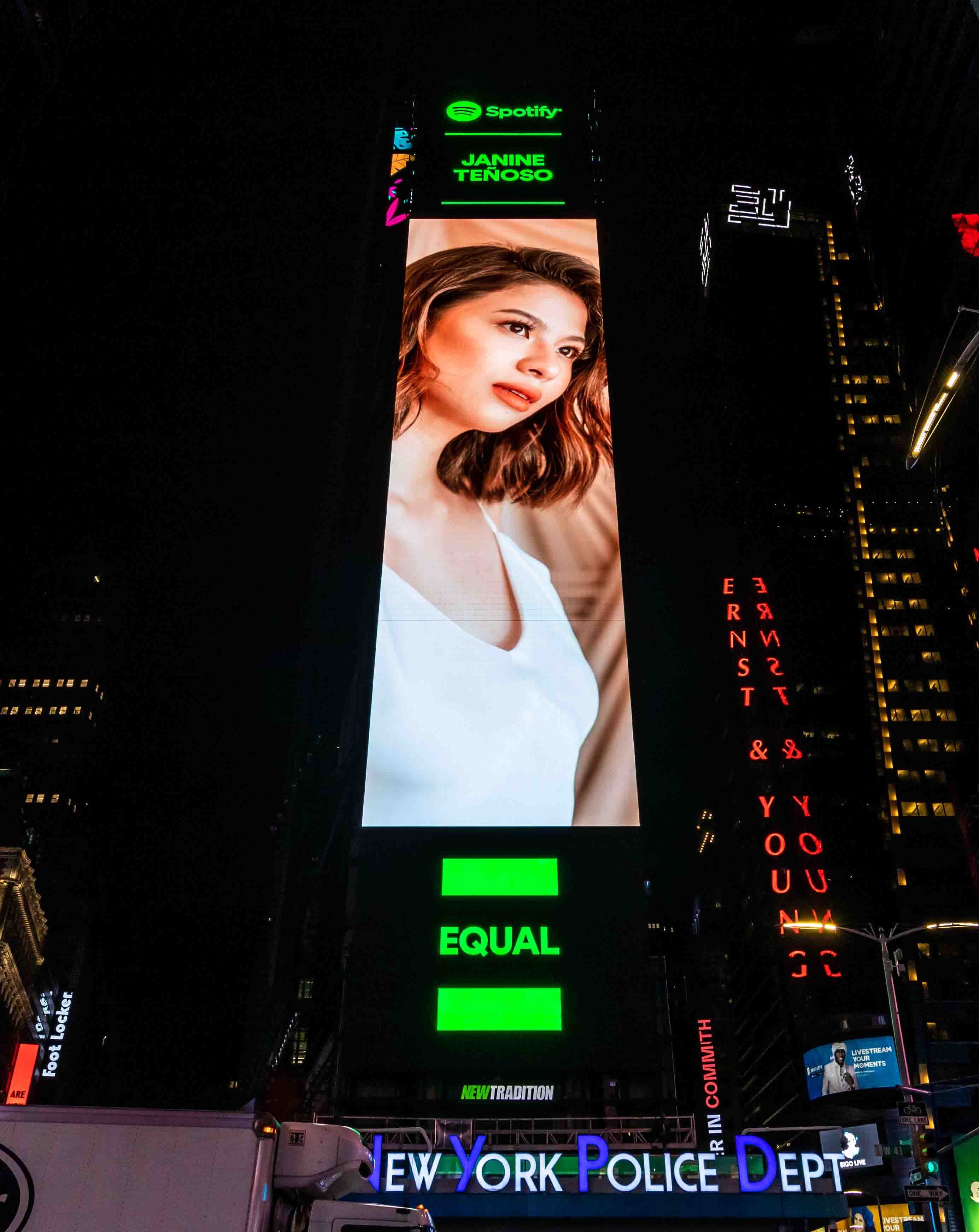 LOOK: Janine Teñoso lands on Times Square billboard