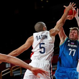 France escapes Doncic, Slovenia to set up Olympic final with USA