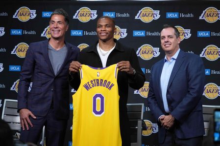 Westbrook ‘all ears’ as he joins LeBron, Davis on Lakers