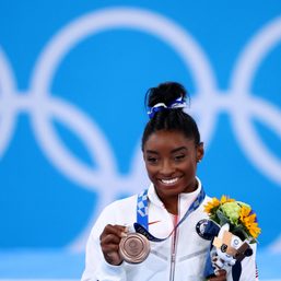 Simone Biles hints at struggles in practice, no clear word on further participation