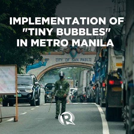 EXPLAINER: ‘Tiny bubbles’ and new movement restrictions during ECQ