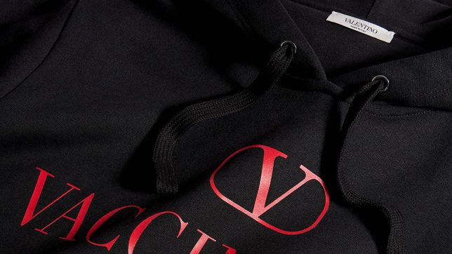 Fashion label Valentino makes $690 hoodie to support COVID-19 vaccine