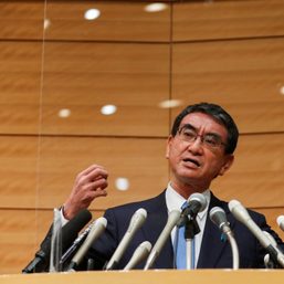 Japan’s vaccines minister Kono leads opinion poll on succeeding Suga