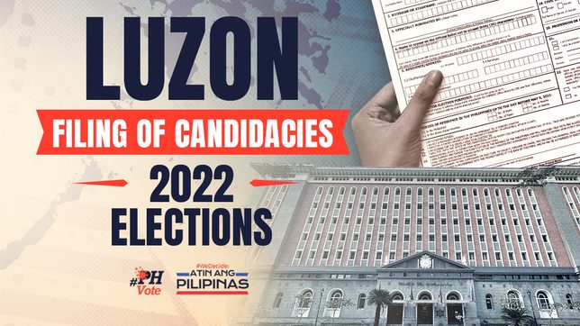LIVE UPDATES: Filing of certificates of candidacy for local positions in Luzon – 2022 PH elections