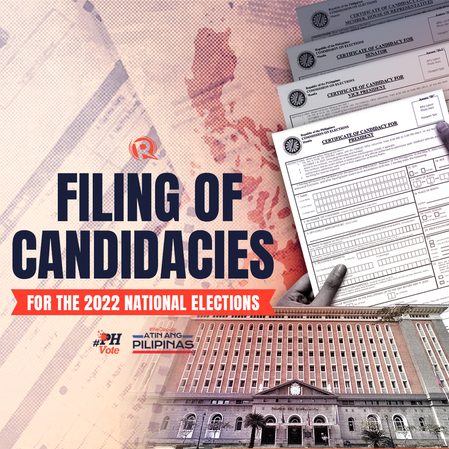 LIVE UPDATES: Filing of certificates of candidacy for 2022 PH elections – October 1 to 8, 2021