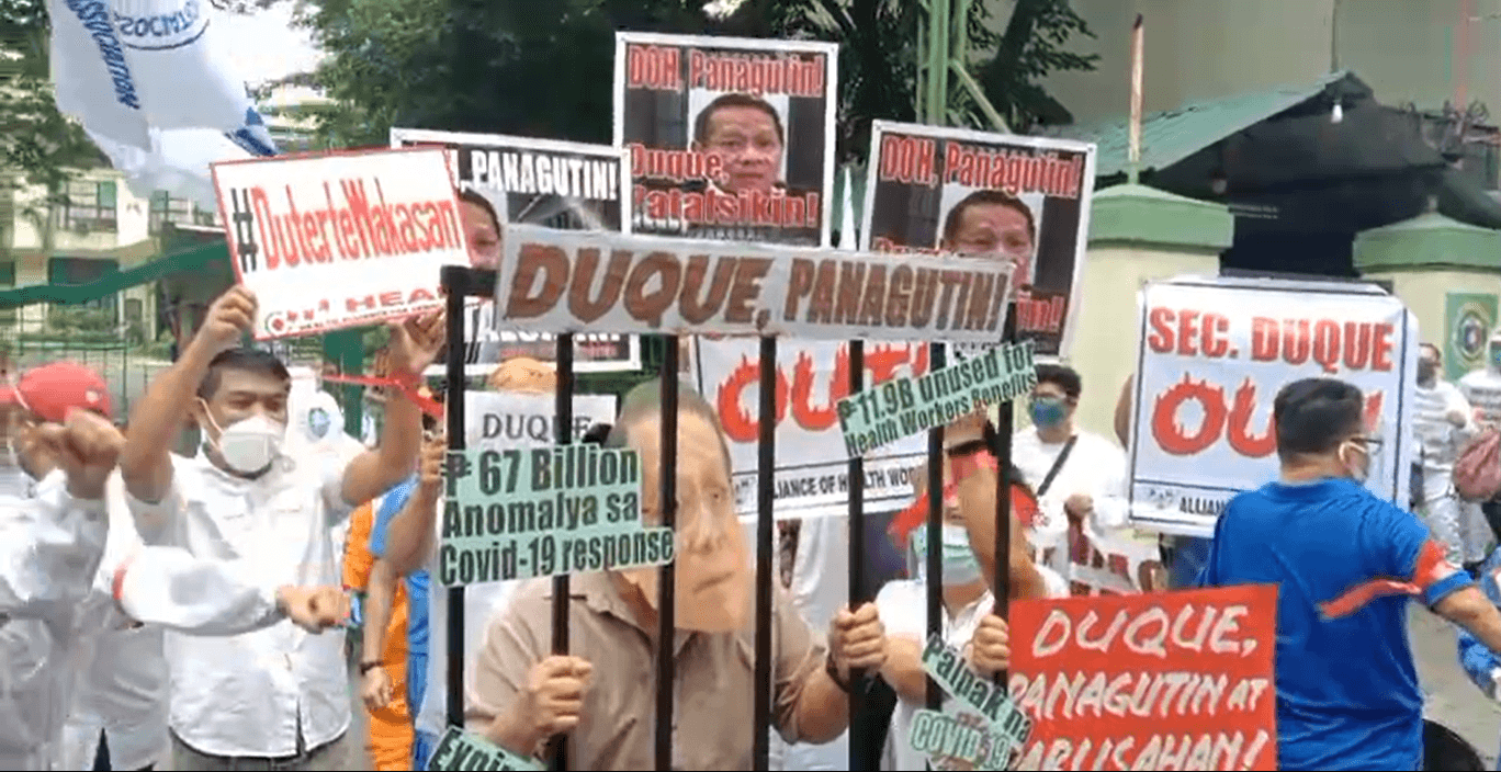 Underpaid health workers walk out, call for Duque resignation at mass protests