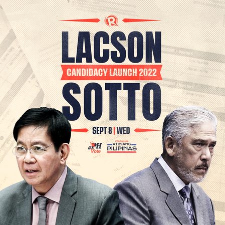 HIGHLIGHTS: Ping Lacson, Tito Sotto announce 2022 candidacy for president, VP