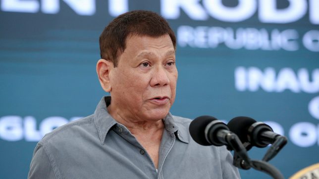 Duterte says he will prepare his defense for ICC probe
