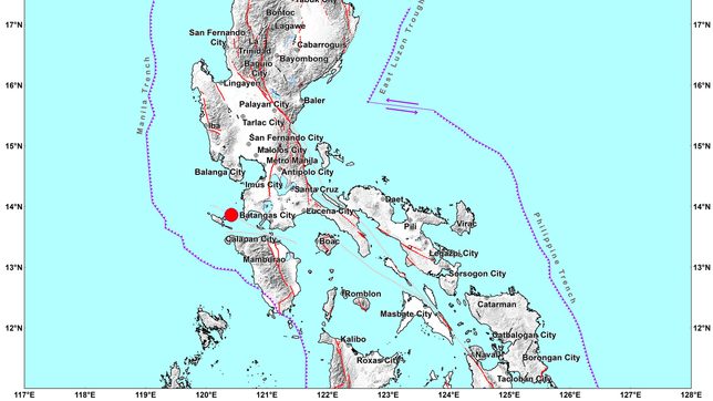 Magnitude 5.7 earthquake off Occidental Mindoro jolts parts of Luzon