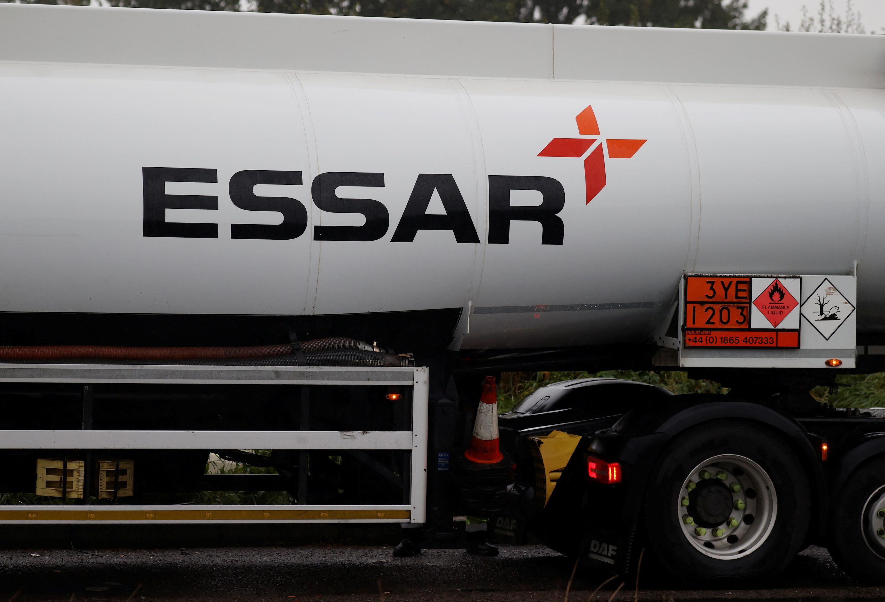 Britain strikes tax deal with oil refiner Essar as fuel panic persists