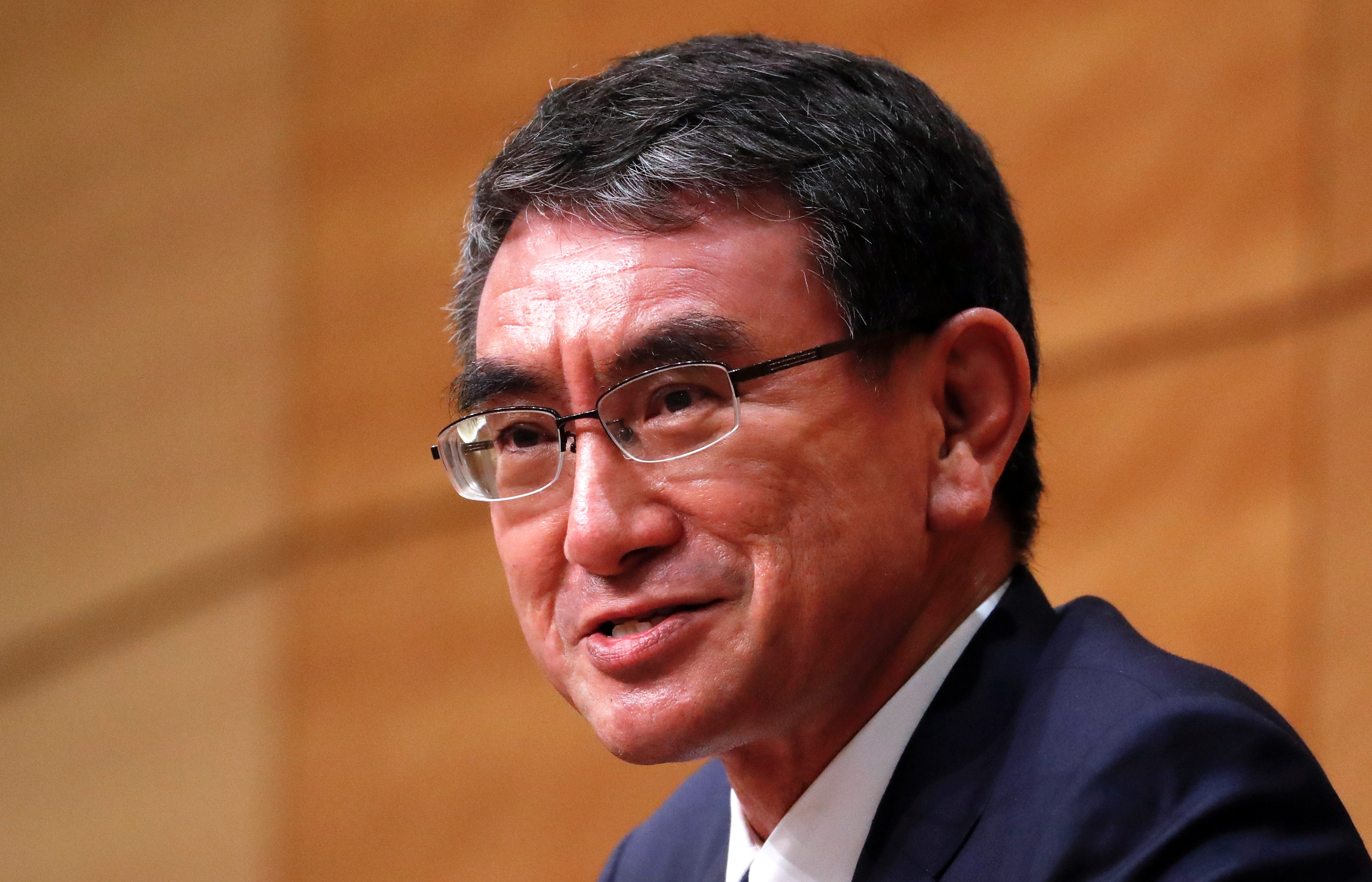 Japan’s popular vaccine minister Kono enters race for next leader