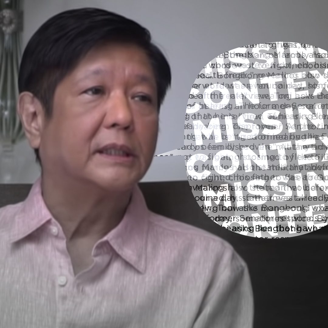 LIST: Bongbong Marcos’ false claims about Martial Law on ‘Toni Talks’