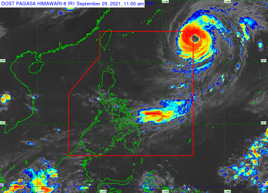 Typhoon Mindulle moving near PAR northeastern boundary