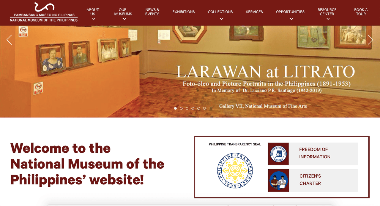 The National Museum of the Philippines launches new website