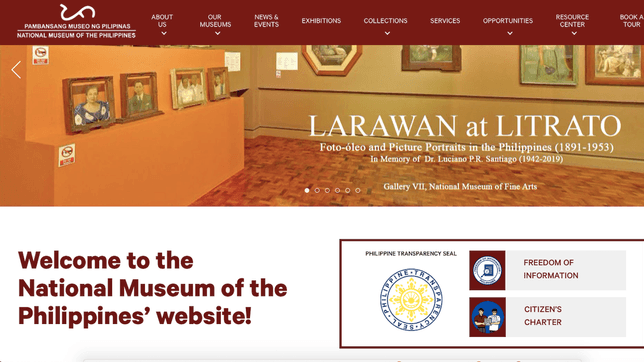 The National Museum of the Philippines launches new website