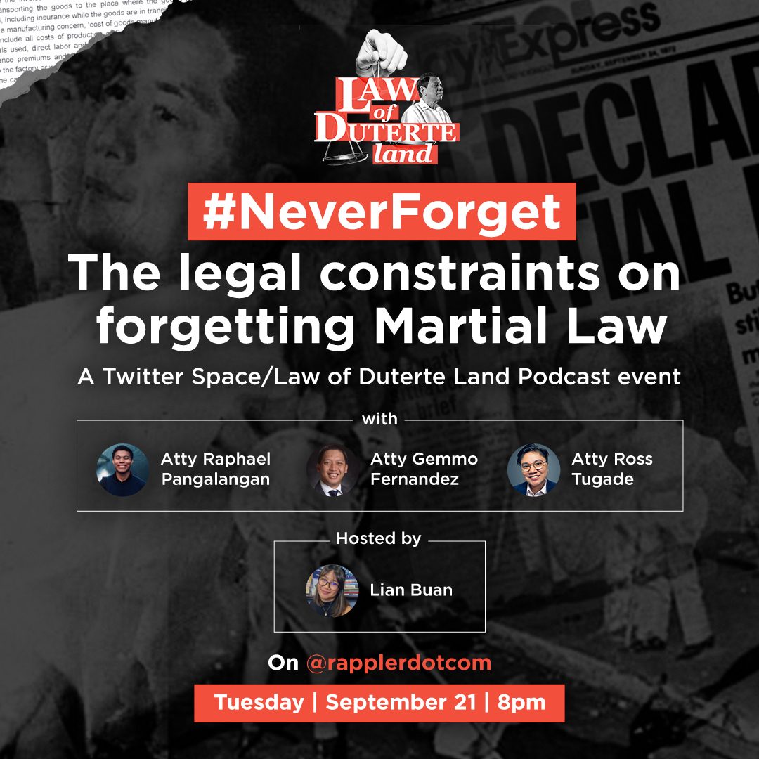 WATCH: Legally, we can #NeverForget Marcos’ Martial Law