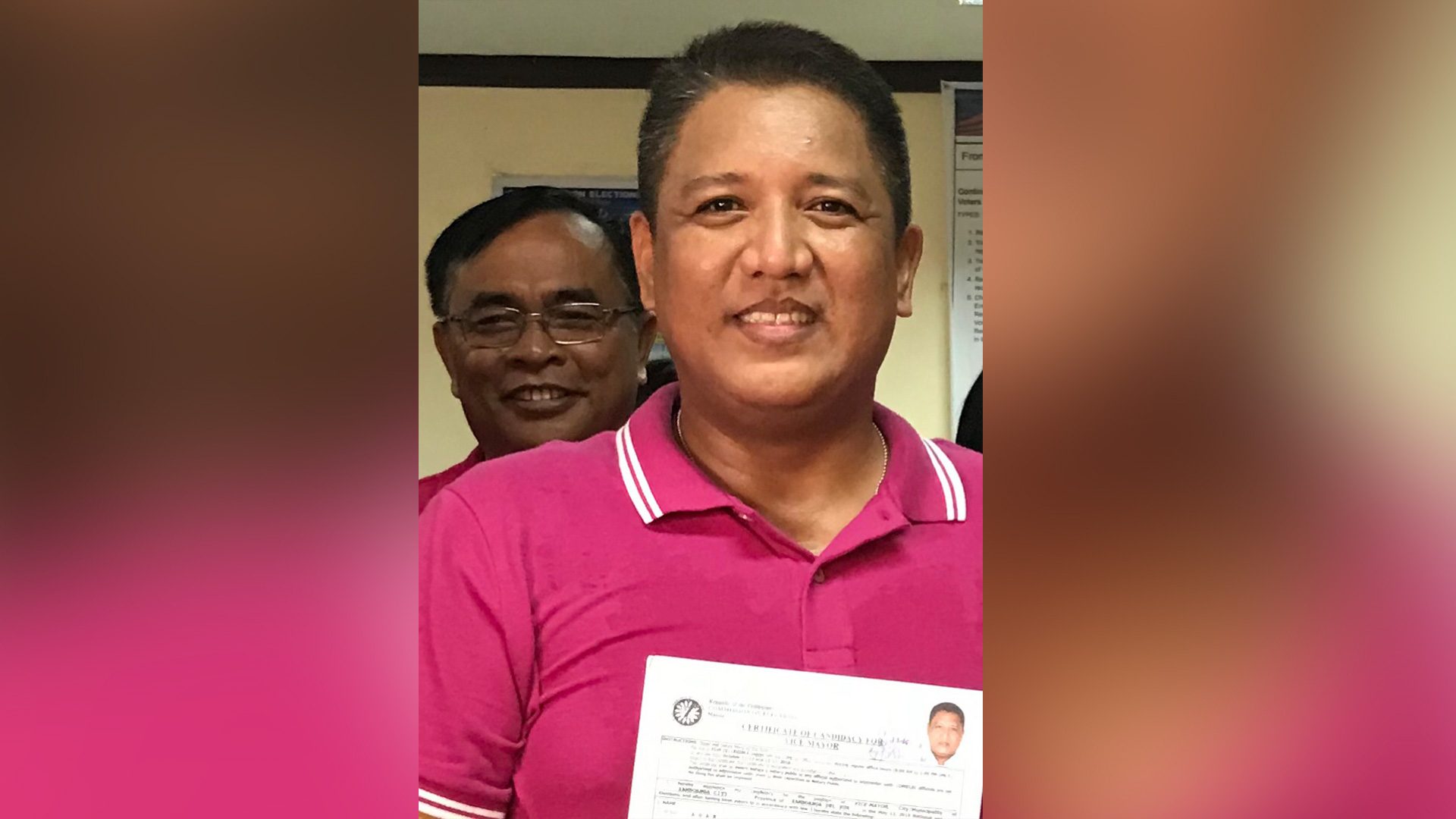 Zamboanga vice mayor launches bid, ticket on Sept. 23 to succeed Climaco