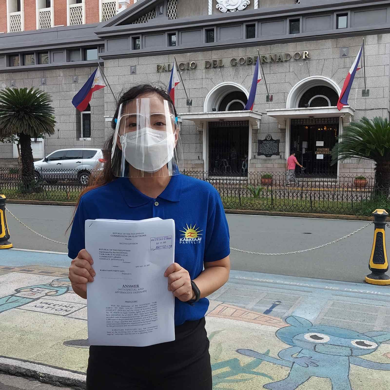 Kabataan to Comelec: Junk NTF-ELCAC petition seeking to cancel our registration