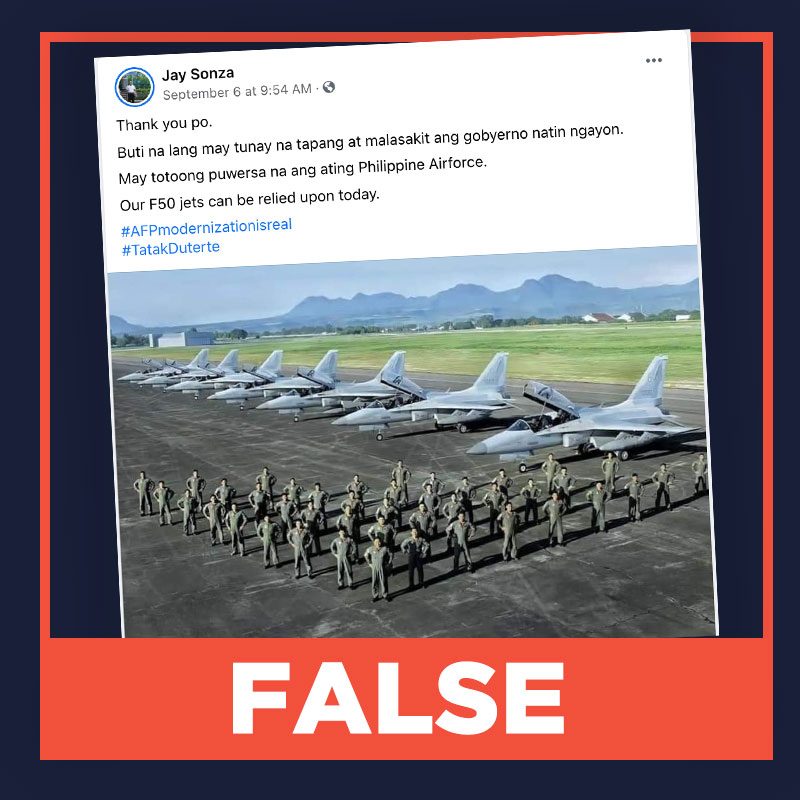 FALSE: Duterte administration acquired FA-50 fighter jets